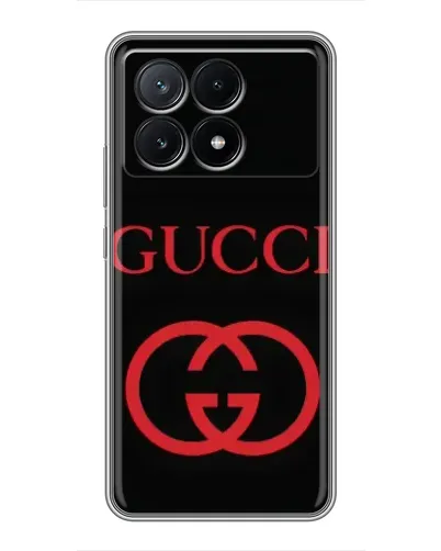 Чехол для Xiaomi POCO X6 Pro (5G) с картинкой «Gucci — красный логотип» Чехол для Xiaomi POCO X6 Pro (5G) с картинкой «Gucci — красный логотип»