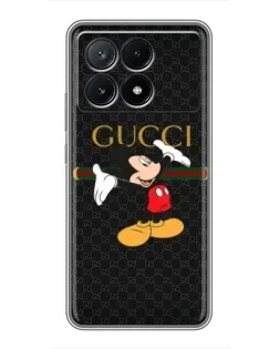 Чехол для Xiaomi POCO X6 Pro (5G) с картинкой «Микки Маус Gucci»