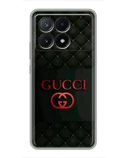 Чехол для Xiaomi POCO X6 Pro (5G) с картинкой «Gucci — стеганый черный»