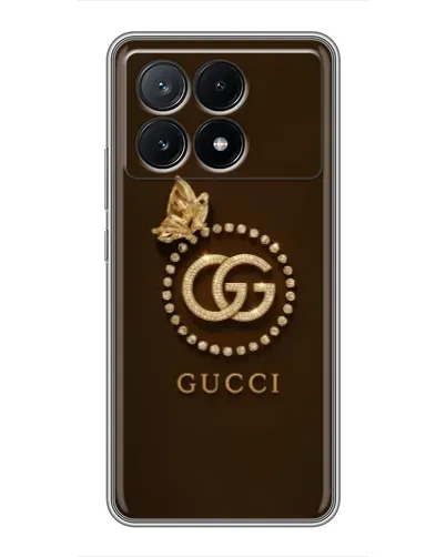 Чехол для Xiaomi POCO X6 Pro (5G) с картинкой «Gucci — золотая бабочка» Чехол для Xiaomi POCO X6 Pro (5G) с картинкой «Gucci — золотая бабочка»