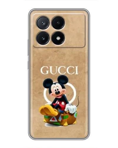Чехол для Xiaomi POCO X6 Pro (5G) с картинкой «Микки Маус Gucci — крафт» Чехол для Xiaomi POCO X6 Pro (5G) с картинкой «Микки Маус Gucci — крафт»
