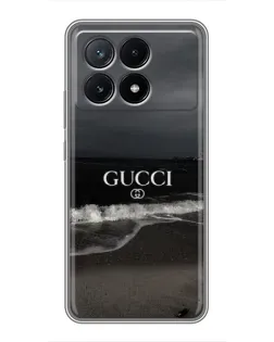 Чехол для Xiaomi POCO X6 Pro (5G) с картинкой «Gucci — морской прибой»