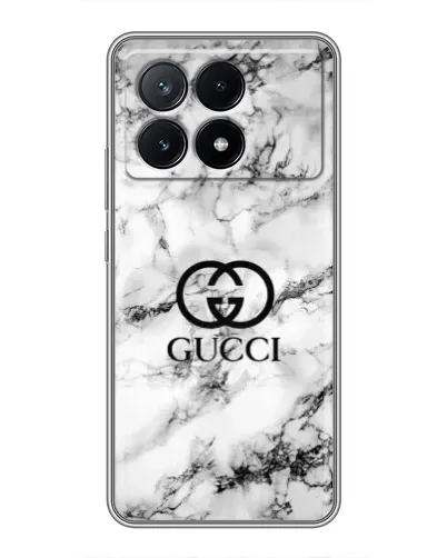 Чехол для Xiaomi POCO X6 Pro (5G) с картинкой «Gucci — мраморный шик» Чехол для Xiaomi POCO X6 Pro (5G) с картинкой «Gucci — мраморный шик»