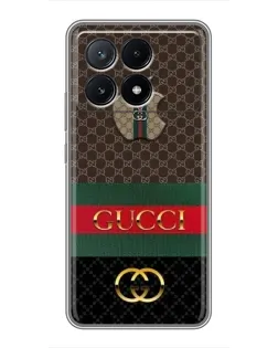 Чехол для Xiaomi POCO X6 Pro (5G) с картинкой «Gucci — брендированный десерт»
