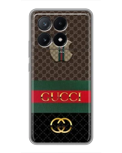 Чехол для Xiaomi POCO X6 Pro (5G) с картинкой «Gucci — брендированный десерт» Чехол для Xiaomi POCO X6 Pro (5G) с картинкой «Gucci — брендированный десерт»