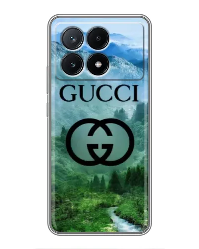 Чехол для Xiaomi POCO X6 Pro (5G) с картинкой «Gucci — горный пейзаж» Чехол для Xiaomi POCO X6 Pro (5G) с картинкой «Gucci — горный пейзаж»