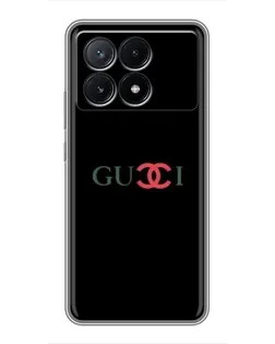 Чехол для Xiaomi POCO X6 Pro (5G) с картинкой «Gucci — красный градиент»