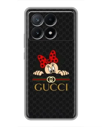Чехол для Xiaomi POCO X6 Pro (5G) с картинкой «Минни Маус Gucci — черный» Чехол для Xiaomi POCO X6 Pro (5G) с картинкой «Минни Маус Gucci — черный»