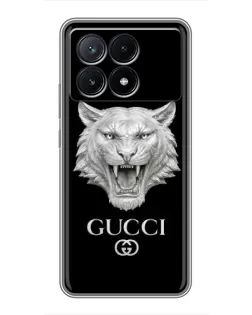 Чохол для Xiaomi POCO X6 Pro (5G) з картинкою «Gucci — срібний лев»