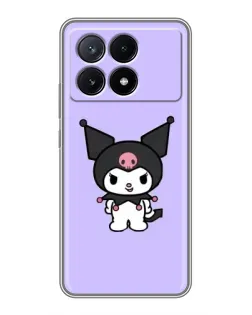 Чехол для Xiaomi POCO X6 Pro (5G) с картинкой «Kuromi — нежный фиолетовый»