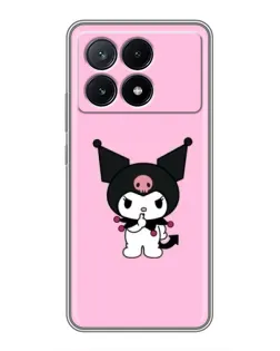 Чехол для Xiaomi POCO X6 Pro (5G) с картинкой «Kuromi — розовая нежность»