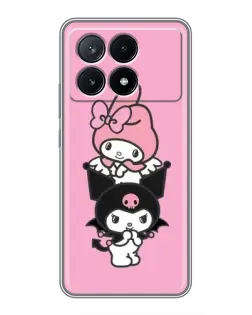 Чехол для Xiaomi POCO X6 Pro (5G) с картинкой «My Melody и Kuromi»