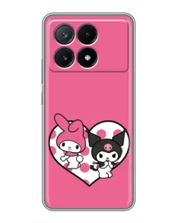 Чехол для Xiaomi POCO X6 Pro (5G) с картинкой «Kuromi и My Melody»