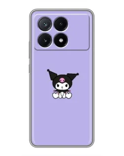 Чехол для Xiaomi POCO X6 Pro (5G) с картинкой «Kuromi — фиолетовый минимализм»