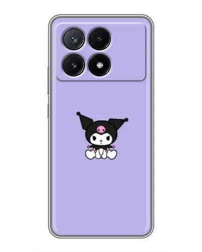 Чехол для Xiaomi POCO X6 Pro (5G) с картинкой «Kuromi — фиолетовый минимализм»