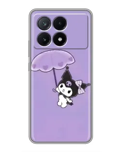 Чехол для Xiaomi POCO X6 Pro (5G) с картинкой «Kuromi с зонтиком»