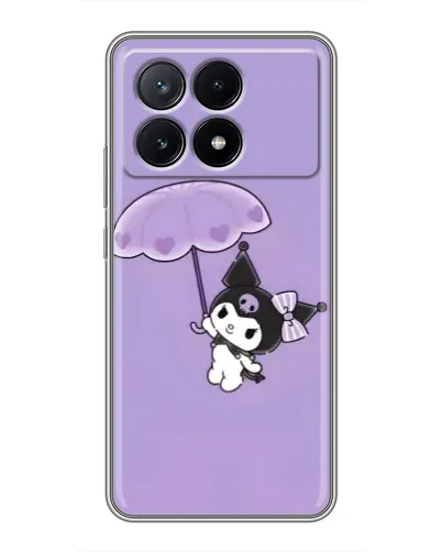 Чехол для Xiaomi POCO X6 Pro (5G) с картинкой «Kuromi с зонтиком»