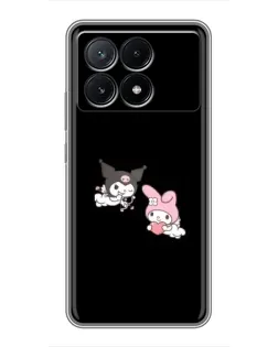 Чехол для Xiaomi POCO X6 Pro (5G) с картинкой «My Melody и Kuromi»