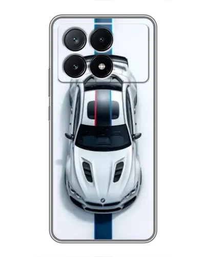 Чехол для Xiaomi POCO X6 Pro (5G) с картинкой «Вид сверху — BMW M»