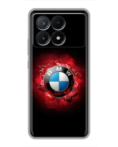 Чехол для Xiaomi POCO X6 Pro (5G) с картинкой «Логотип BMW — вспышка»