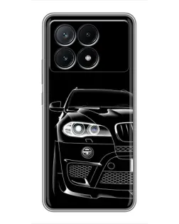 Чехол для Xiaomi POCO X6 Pro (5G) с картинкой «Темный силуэт BMW»