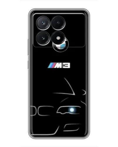 Чехол для Xiaomi POCO X6 Pro (5G) с картинкой «Минималистичный принт BMW M3»