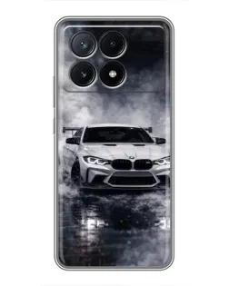 Чехол для Xiaomi POCO X6 Pro (5G) с картинкой «BMW сквозь туман»
