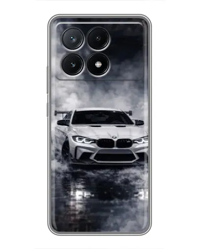 Чехол для Xiaomi POCO X6 Pro (5G) с картинкой «BMW сквозь туман»