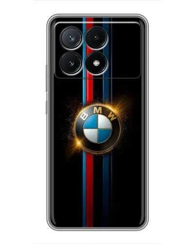 Чехол для Xiaomi POCO X6 Pro (5G) с картинкой «BMW M-Power неон»