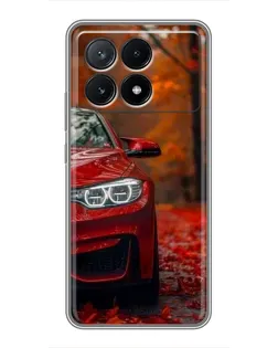 Чехол для Xiaomi POCO X6 Pro (5G) с картинкой «Осенняя BMW M4»