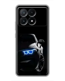 Чехол для Xiaomi POCO X6 Pro (5G) с картинкой «BMW — ночной взгляд»