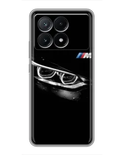 Чехол для Xiaomi POCO X6 Pro (5G) с картинкой «BMW — взгляд тигра»