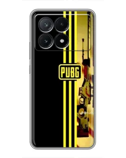 Чохол для Xiaomi POCO X6 Pro (5G) з картинкою «PUBG — камуфляжний шолом»