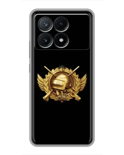 Чехол для Xiaomi POCO X6 Pro (5G) с картинкой «PUBG — оранжевый градиент»