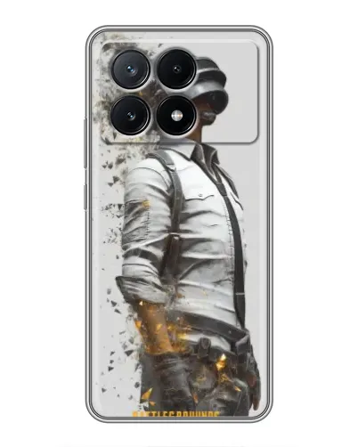 Чехол для Xiaomi POCO X6 Pro (5G) с картинкой «PUBG — боец в пыли»
