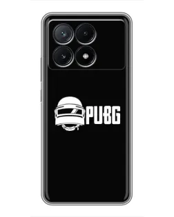 Чехол для Xiaomi POCO X6 Pro (5G) с картинкой «PUBG — классический лого»