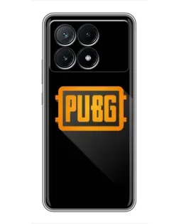 Чехол для Xiaomi POCO X6 Pro (5G) с картинкой «PUBG — рамка лого»