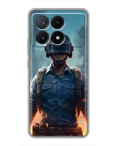 Чехол для Xiaomi POCO X6 Pro (5G) с картинкой «PUBG — реалистичный герой»
