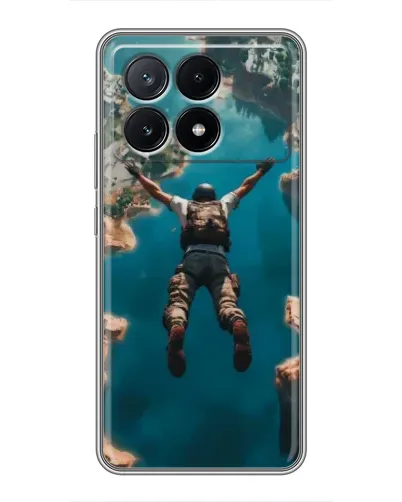 Чехол для Xiaomi POCO X6 Pro (5G) с картинкой «PUBG — свободное падение»