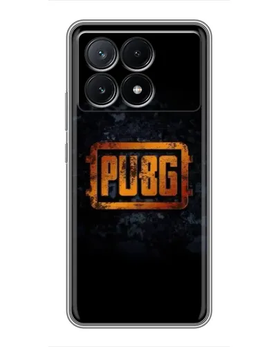 Чехол для Xiaomi POCO X6 Pro (5G) с картинкой «PUBG — золотой логотип»