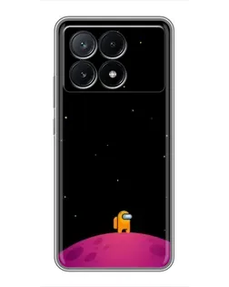 Чохол для Xiaomi POCO X6 Pro (5G) з картинкою «Самотній герой на планеті»