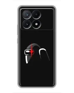 Чохол для Xiaomi POCO X6 Pro (5G) з картинкою «Among Us шолом»