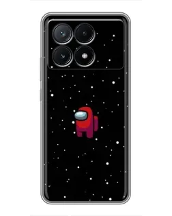 Чехол для Xiaomi POCO X6 Pro (5G) с картинкой «Красный Among Us»