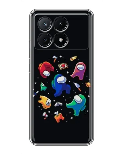 Чехол для Xiaomi POCO X6 Pro (5G) с картинкой «Among Us космос»