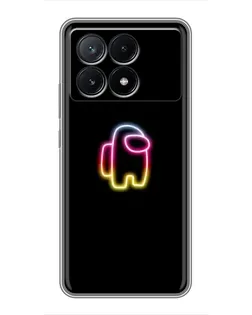 Чехол для Xiaomi POCO X6 Pro (5G) с картинкой «Among Us градиент»