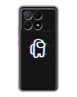 Чехол для Xiaomi POCO X6 Pro (5G) с картинкой «Among Us неон»