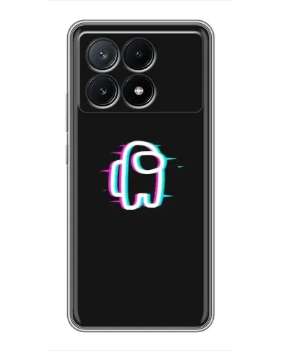 Чехол для Xiaomi POCO X6 Pro (5G) с картинкой «Among Us неон»