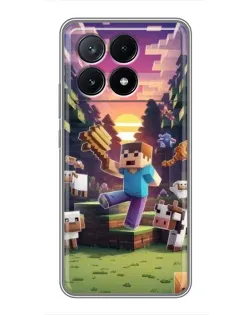 Чохол для Xiaomi POCO X6 Pro (5G) з картинкою «Стів на фермі» Чохол для Xiaomi POCO X6 Pro (5G) з картинкою «Стів на фермі»