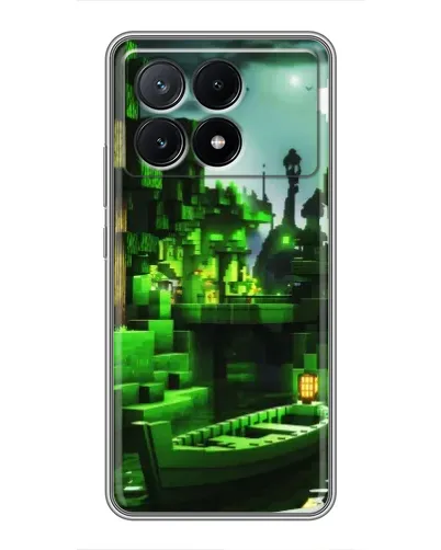 Чехол для Xiaomi POCO X6 Pro (5G) с картинкой «Minecraft лесной пейзаж»