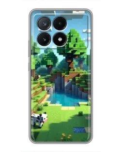 Чехол для Xiaomi POCO X6 Pro (5G) с картинкой «Minecraft летний день»
